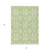 3' X 5' Artichoke Green And Ivory Trellis Washable Indoor Outdoor Area Rug