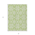 3' X 5' Artichoke Green And Ivory Trellis Washable Indoor Outdoor Area Rug