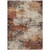 5' X 8' Rust And Beige Abstract Washable Indoor Outdoor Area Rug - 880016843736