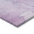 3' X 5' Purple Abstract Washable Non Skid Indoor Outdoor Area Rug Transitional Style - Purple Color