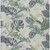 5' X 8' Artichoke Green Lavender And Ivory Botanical Leaves Washable Indoor Outdoor Area Rug