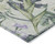 5' X 8' Artichoke Green Lavender And Ivory Botanical Leaves Washable Indoor Outdoor Area Rug