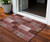 3' X 5' Burgundy Merlot And Blush Patchwork Washable Indoor Outdoor Area Rug
