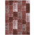 3' X 5' Burgundy Merlot And Blush Patchwork Washable Indoor Outdoor Area Rug