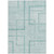 5' X 8' Teal Blue And Aqua Geometric Washable Indoor Outdoor Area Rug - Teal Blue, Aqua
