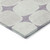 5' X 8' Lavender Beige And Ivory Abstract Washable Indoor Outdoor Area Rug