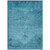 3' X 5' Denim Blue And Navy Blue Oriental Washable Indoor Outdoor Area Rug