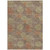 5' X 8' Brown Taupe And Sage Polka Dot Washable Indoor Outdoor Area Rug