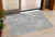 3' X 5' Gray And Ivory Geometric Washable Indoor Outdoor Area Rug Transitional Style - Gray, Ivory Color