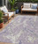 5' X 8' Lavender And Ivory Abstract Washable Indoor Outdoor Area Rug - 880016840674