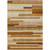 5' X 8' Orange Copper And Taupe Striped Washable Indoor Outdoor Area Rug
