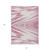 3' X 5' Blush And Ivory Abstract Washable Indoor Outdoor Area Rug