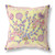 16" x 16" Yellow Peacock Blown Seam Floral Indoor Outdoor Throw Pillow