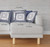 16" X 16" White And Purple Blown Seam Floral Indoor Outdoor Throw Pillow