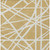 3' X 5' Gold And Ivory Geometric Washable Indoor Outdoor Area Rug - 608219073404