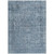 5' X 8' Blue And Beige Abstract Washable Indoor Outdoor Area Rug