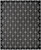 5' X 7' Black And Ivory Geometric Indoor Outdoor Area Rug