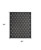 5' X 7' Black And Ivory Geometric Indoor Outdoor Area Rug