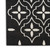 5' X 7' Black And Ivory Geometric Indoor Outdoor Area Rug