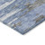 5' X 8' Blue Gray And Silver Abstract Washable Indoor Outdoor Area Rug