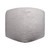 18" Gray Polyester Cube Outdoor Pouf Ottoman