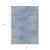 5' X 8' Denim Blue And Sky Blue Abstract Washable Indoor Outdoor Area Rug Transitional Style - Denim Blue, Sky Blue Color