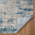 6' Runner Blue and Ivory Abstract Runner Rug