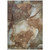 5' X 8' Brown Abstract Washable Non Skid Indoor Outdoor Area Rug Transitional Style - Brown Color