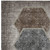 5' X 8' Chocolate And Taupe Geometric Washable Indoor Outdoor Area Rug