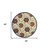 4' Navy Blue Beige Green Blue And Red Round Floral Indoor Outdoor Area Rug