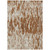 5' X 8' Orange And Ivory Abstract Washable Indoor Outdoor Area Rug Transitional Style - Orange, Ivory Color