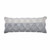 14" X 36" Gray And Off White Cotton Geometric Throw Pillow