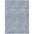 3' X 5' Denim Blue And Ivory Abstract Washable Indoor Outdoor Area Rug Transitional Style - Denim Blue, Ivory Color
