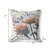 16" x 16" Orange Butterfly Blown Seam Floral Indoor Outdoor Throw Pillow