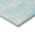 5' X 8' Aqua Ivory And Teal Blue Abstract Washable Indoor Outdoor Area Rug