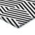 5' X 8' Black and White Geometric Washable Non Skid Indoor Outdoor Area Rug