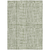 3' X 5' Green And Ivory Striped Washable Indoor Outdoor Area Rug