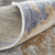 10' X 13' Tan Ivory And Blue Abstract Distressed Area Rug