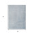 3' X 5' Sky Blue And Silver Abstract Washable Indoor Outdoor Area Rug
