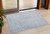 3' X 5' Sky Blue And Silver Abstract Washable Indoor Outdoor Area Rug