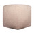 18" Taupe Polyester Cube Outdoor Pouf Ottoman