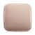 18" Taupe Polyester Cube Outdoor Pouf Ottoman