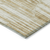 3' X 5' Gold Beige And Ivory Abstract Washable Indoor Outdoor Area Rug