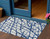 3' X 5' Navy Blue And Ivory Abstract Washable Indoor Outdoor Area Rug - Navy Blue, Ivory