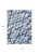 3' X 5' Navy Blue And Ivory Abstract Washable Indoor Outdoor Area Rug - Navy Blue, Ivory