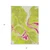 3' X 5' Lime Green Neon Pink And Ivory Abstract Washable Indoor Outdoor Area Rug