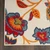 6' Red Beige Blue Orange And Red Floral Indoor Outdoor Runner Rug