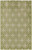 4' X 6' Green And Ivory Geometric Indoor Outdoor Area Rug