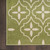 4' X 6' Green And Ivory Geometric Indoor Outdoor Area Rug