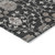 3' X 5' Black Brown And Beige Floral Washable Indoor Outdoor Area Rug